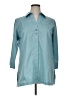 Foxcroft Teal 3/4 Sleeve Button-Down Shirt Size 16 - photo 1
