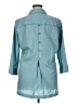 Foxcroft Teal 3/4 Sleeve Button-Down Shirt Size 16 - photo 2