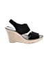 Andre Assous 100% Leather Black Wedges Size 9 - photo 1