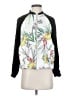 Zara Basic Print White Track Jacket Size XS - photo 1