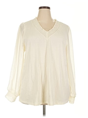 Lane Bryant Long Sleeve Blouse (view 1)