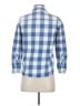 Johnnie b 100% Cotton Checkered-gingham Blue 3/4 Sleeve Button-Down Shirt Size XS - photo 2