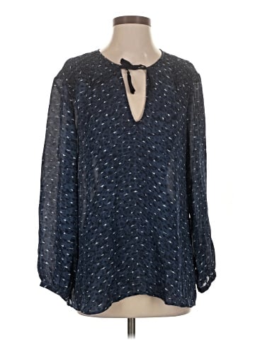 Joie Long Sleeve Silk Top (view 1)