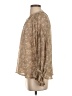 Blu Pepper 100% Polyester Tan Long Sleeve Blouse Size S - photo 5