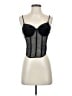 Fore 100% Polyester Black Sleeveless Top Size S - photo 1