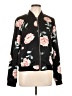 New Look 100% Polyester Floral Black Track Jacket Size L - photo 1