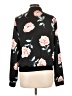 New Look 100% Polyester Floral Black Track Jacket Size L - photo 2