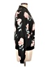 New Look 100% Polyester Floral Black Track Jacket Size L - photo 4
