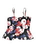 Unbranded Floral Black Swimsuit Top Size 0X - photo 1