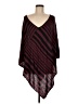BCBGMAXAZRIA Burgundy Poncho One size - photo 1