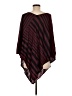 BCBGMAXAZRIA Burgundy Poncho One size - photo 2