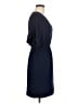 Zara Basic 100% Acetate Solid Blue Casual Dress Size M - photo 4