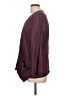Johnny Was 100% Cotton Burgundy Long Sleeve Blouse Size L - photo 5