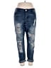 Indigo Rein Graphic Blue Jeans Size 16 - photo 1
