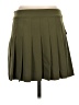 Meshki Solid Green Casual Skirt Size S - photo 2