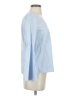 Zara Stripes Blue Long Sleeve Blouse Size S - photo 4