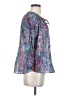 Sundry 100% Cotton Blue 3/4 Sleeve Blouse Size Sm (1) - photo 4
