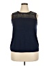 db established 1962 Blue Sleeveless Blouse Size 2X - photo 1
