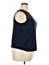 db established 1962 Blue Sleeveless Blouse Size 2X - photo 4