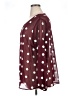 Pleione 100% Polyester Polka Dots Burgundy 3/4 Sleeve Blouse Size 1X - photo 5