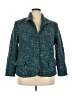 Charter Club Tweed Teal Wool Blazer Size 18W - photo 1