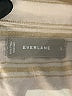 Everlane 100% Linen Stripes Ivory Short Sleeve Blouse Size S - photo 7
