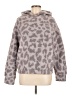 Splendid 100% Polyester Animal Print Gray Pullover Sweater Size M - photo 1