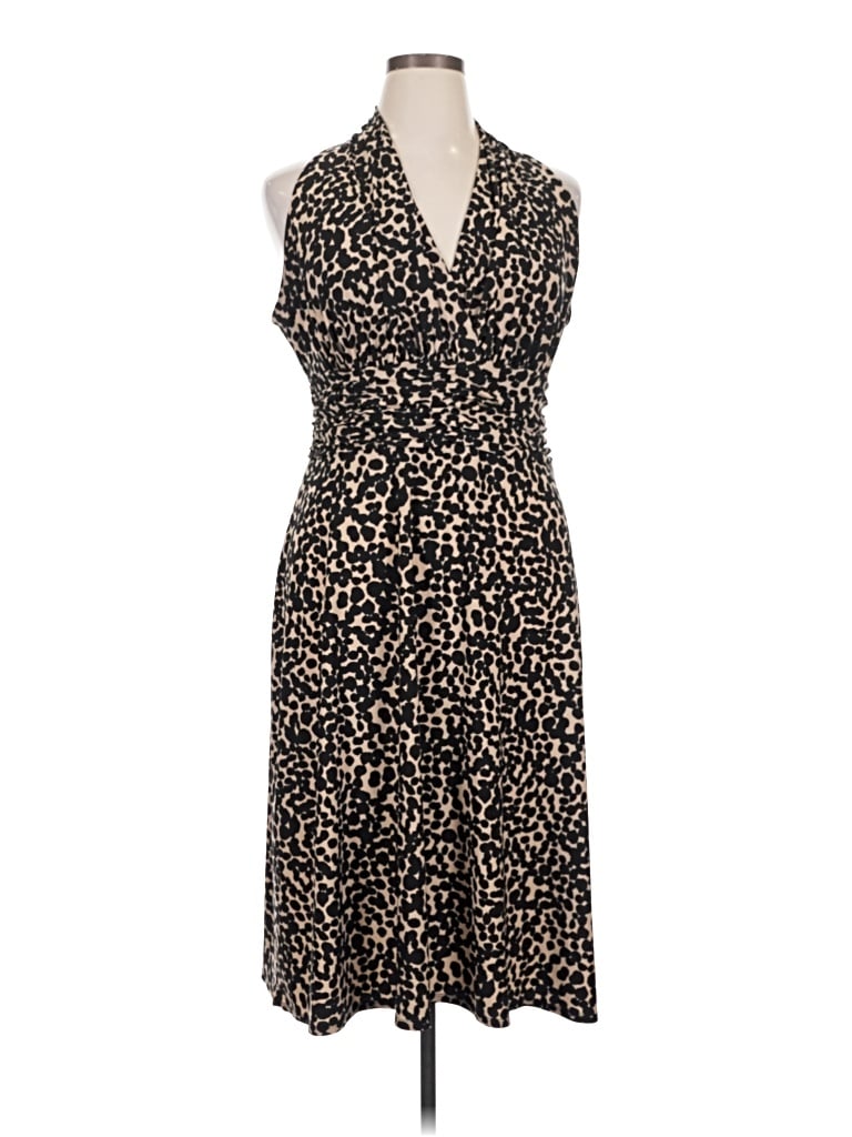 Pre-owned Evan Picone Casual Dress In Brown