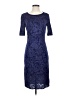 St. John Blue Cocktail Dress Size 4 - photo 1