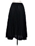 H&M 100% Polyester Solid Black Formal Skirt Size S - photo 2