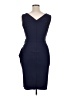 Alex Evenings Solid Blue Cocktail Dress Size 14 - photo 2