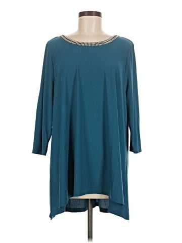 Dennis by Dennis Basso 3/4 Sleeve Top (view 1)