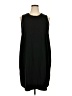 A New Day Solid Black Casual Dress Size 2X - photo 1
