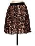 Express 100% Polyester Animal Print Brown Casual Skirt Size S - photo 1