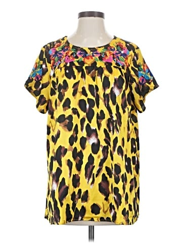 See and Be Seen Short Sleeve Blouse (view 1)