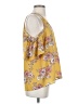 Blue Rain 100% Polyester Yellow Sleeveless Blouse Size S - photo 4