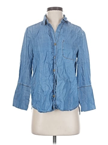 Velvet Heart 3/4 Sleeve Button-Down Shirt (view 1)