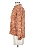 Unbranded 100% Rayon Brown Long Sleeve Blouse Size S - photo 5