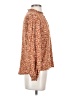 Unbranded 100% Rayon Brown Long Sleeve Blouse Size S - photo 4