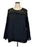 Roz & Ali 100% Polyester Blue Long Sleeve Blouse Size 2X - photo 1