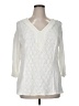 Ruby Rd. 100% Cotton Ivory 3/4 Sleeve Blouse Size 1X - photo 1