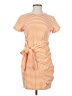 Lillusory Stripes Orange Casual Dress Size S - photo 1