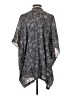 Ann Taylor LOFT Floral Blue Gray Kimono Size XS - photo 2