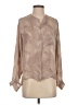Parker 100% Silk Animal Print Tan Blouse Size XS - photo 1