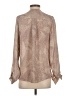 Parker 100% Silk Animal Print Tan Blouse Size XS - photo 2