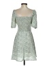 Polly 100% Polyester Green Casual Dress Size 2 - photo 2