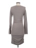 Express Solid Gray Casual Dress Size S - photo 2