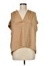 Tyche 100% Polyester Tan Sleeveless Blouse Size M - photo 1