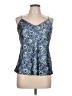 Club Monaco 100% Polyester Blue Sleeveless Top Size L - photo 1