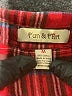 Fun & Flirt 100% Cotton Plaid Red Long Sleeve Button-Down Shirt Size M - photo 7
